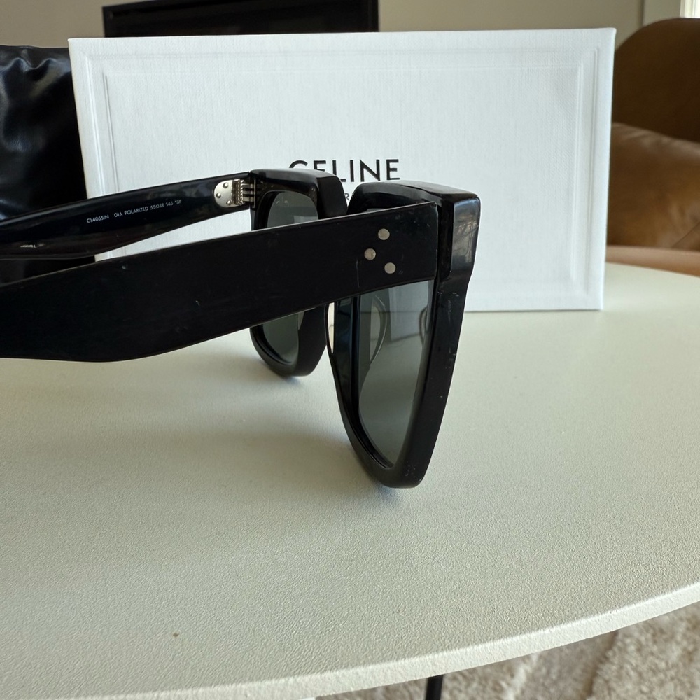 Celine Oversized Square Frame Acetate Sunglasses - Picture 7 of 12